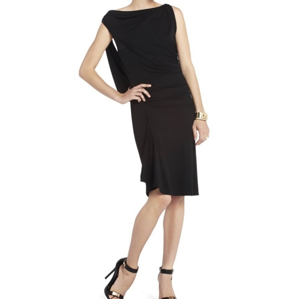 BCBG Adeline Dress gold chain